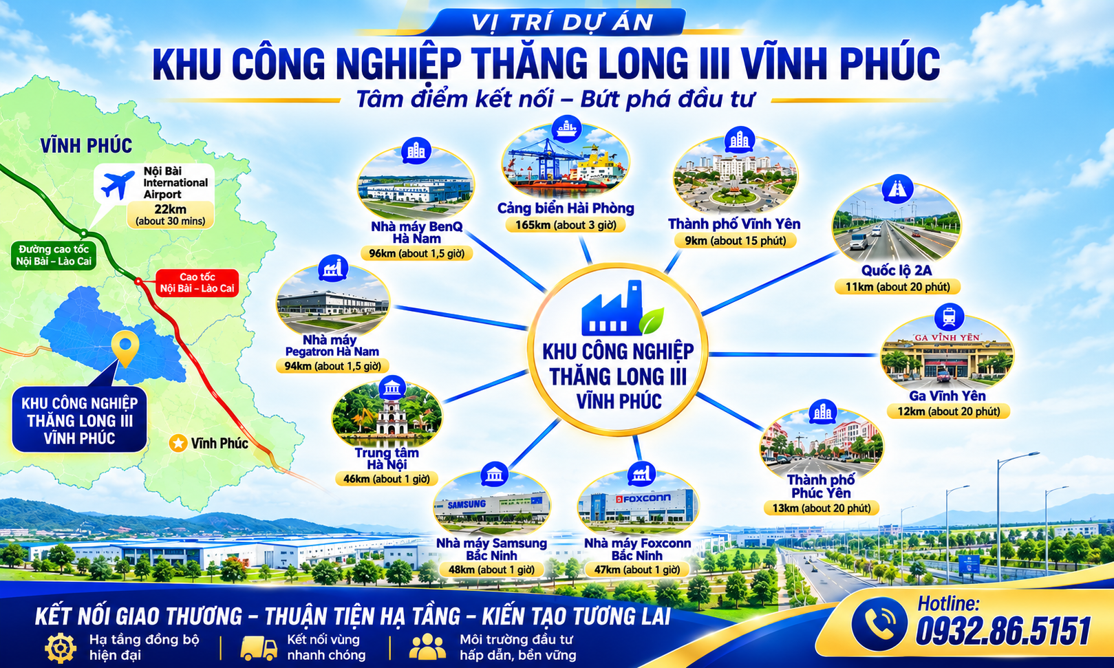 KCN Thang Long Vi tri