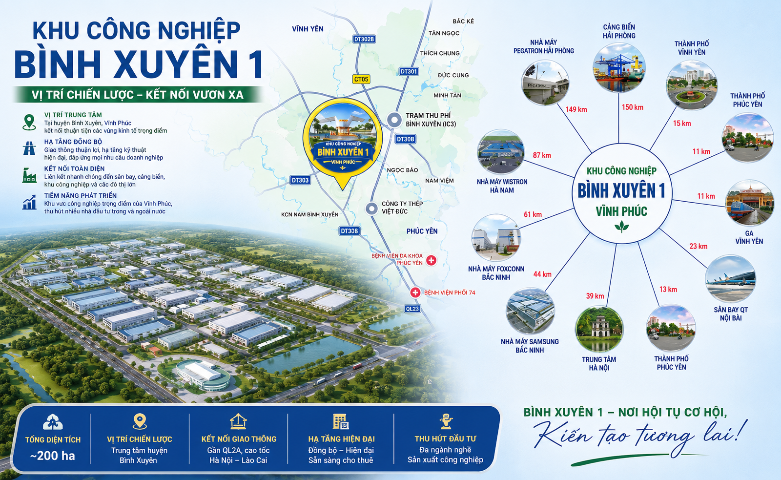 vi tri du an Khu cong nghiep Binh Xuyen I